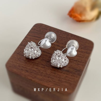 Heart Clip-On Earring / Drop Earring