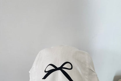 Newsboy Print Bow Cap