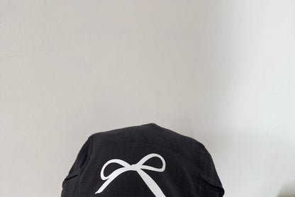 Newsboy Print Bow Cap