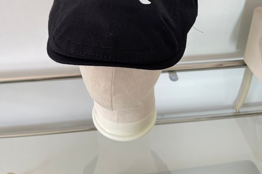 Newsboy Print Bow Cap