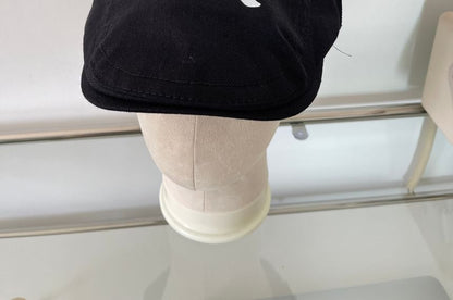 Newsboy Print Bow Cap