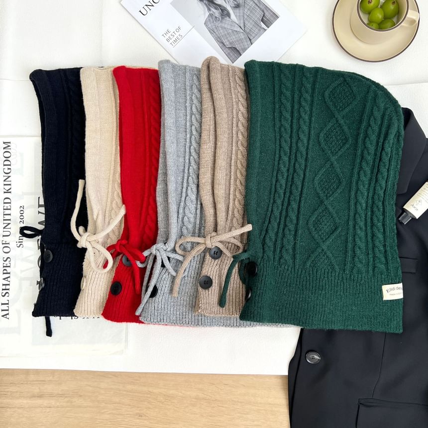Großhandelsmuster Balaclava Set Einfache Handschuhe / Strick