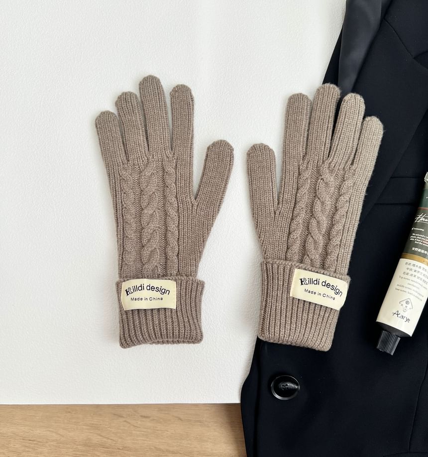 Großhandelsmuster Balaclava Set Einfache Handschuhe / Strick