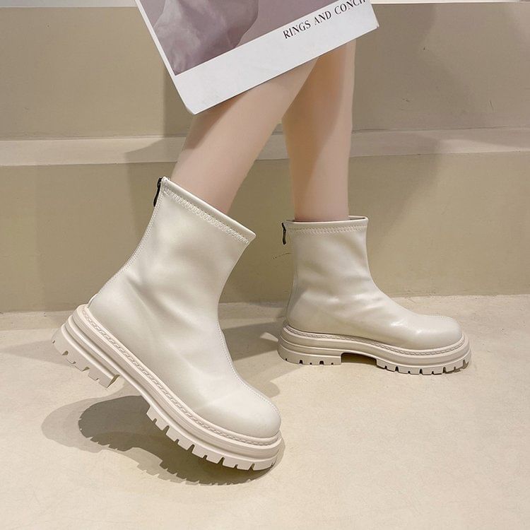 Zip Boots Short Platform