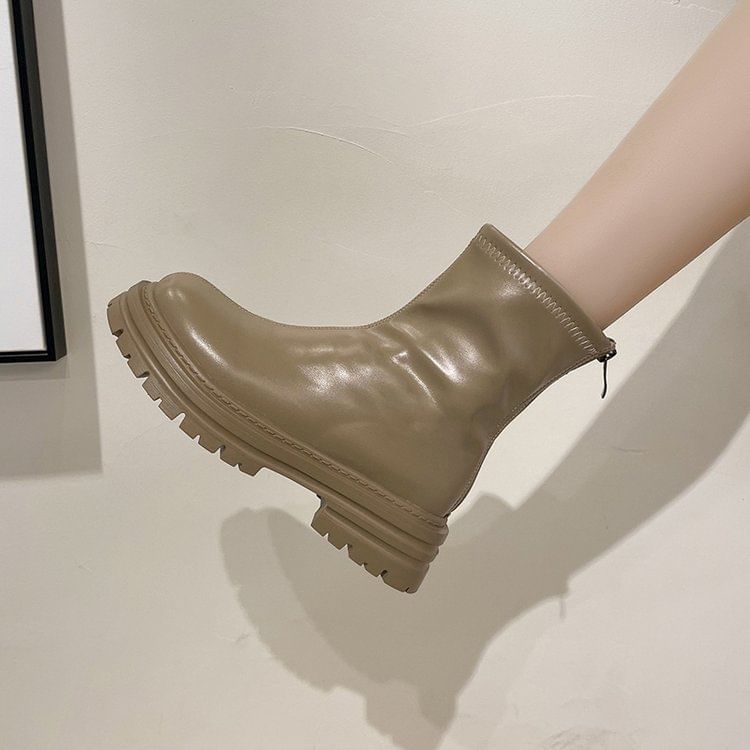 Zip Boots Short Platform