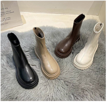 Zip Boots Short Platform