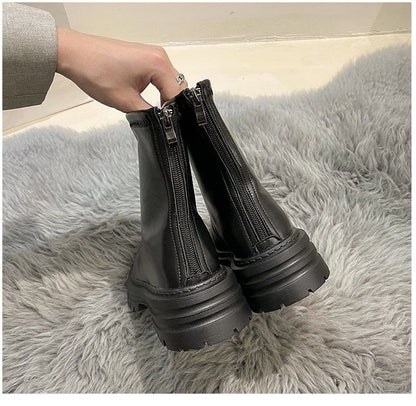 Zip Boots Short Platform