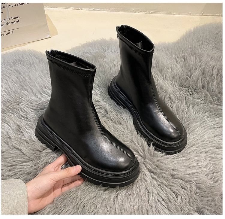 Zip Boots Short Platform