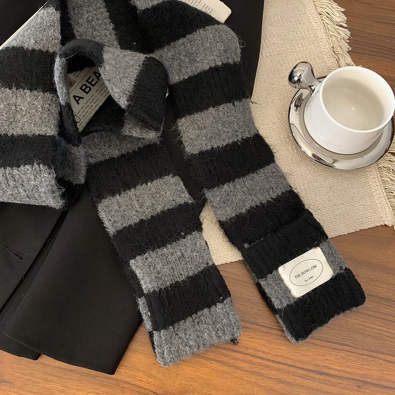 Scarf Striped Knit