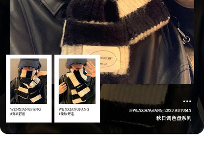 Scarf Striped Knit