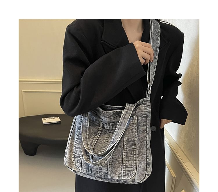 Crossbody Denim Bag Washed