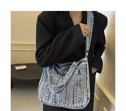 Crossbody Denim Bag Washed