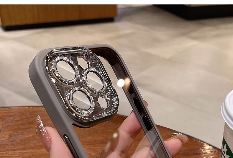 Lens Protection Phone Glitter Case