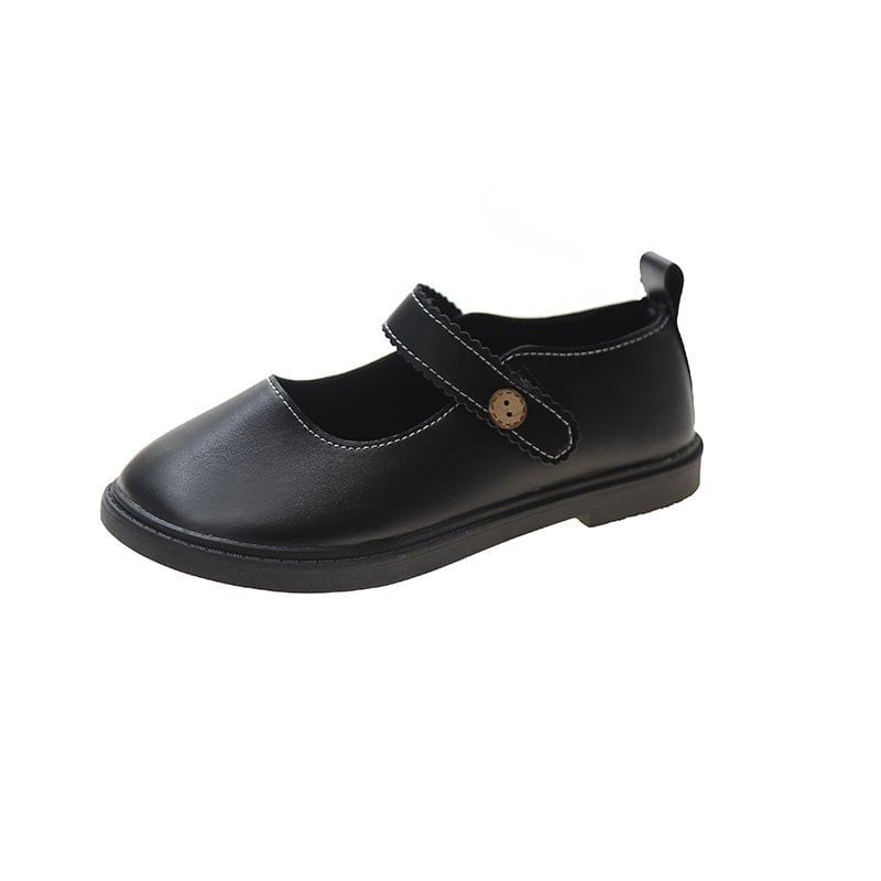 Jane Leather Faux Flats Plain Mary