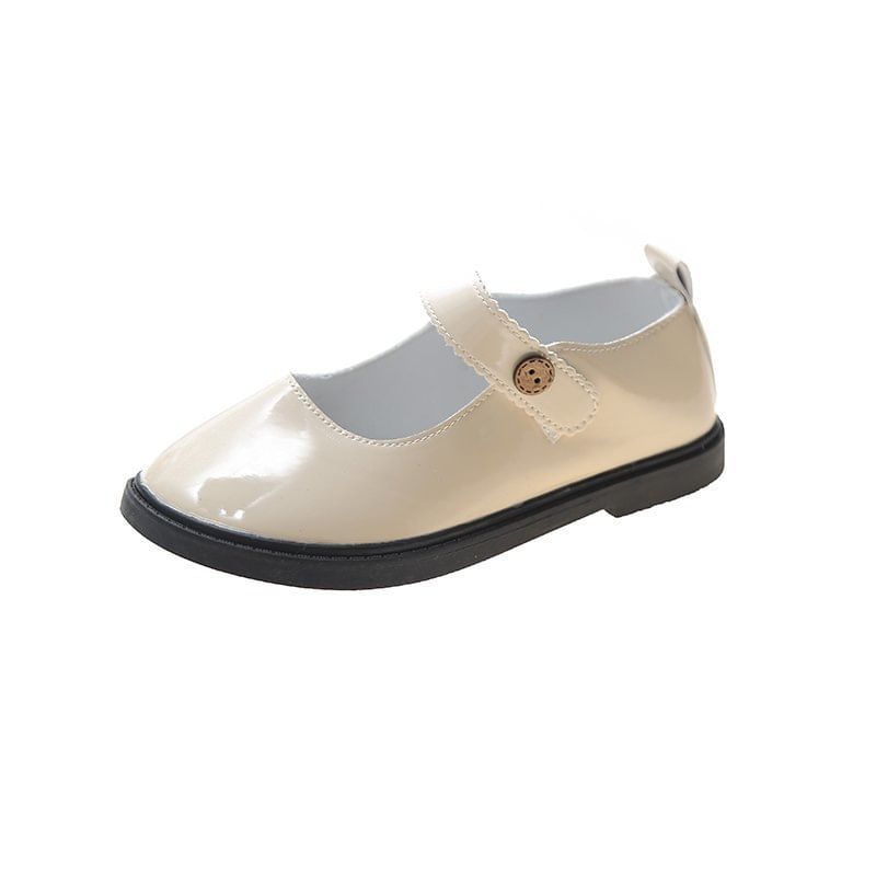 Jane Leather Faux Flats Plain Mary