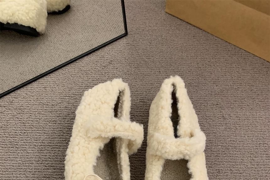Sample Furry Plain Mary Jane Shoes