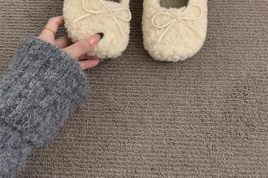 Sample Furry Plain Mary Jane Shoes