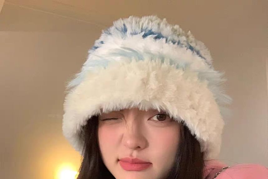 Hat Fluffy Knit