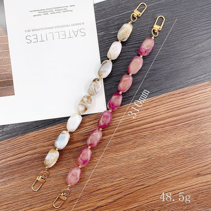 Strap Faux Phone Alloy Gemstone Bead