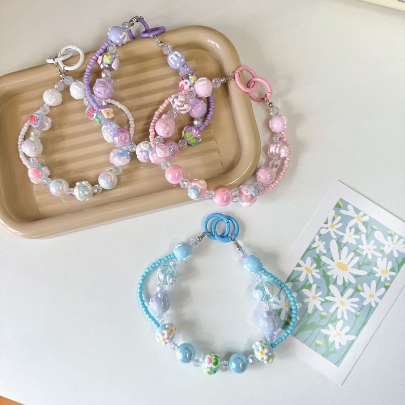 Layered Phone Bead Strap