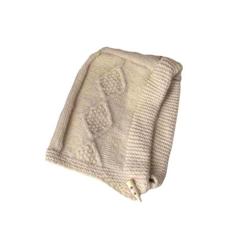 Plain Cable Balaclava Knit