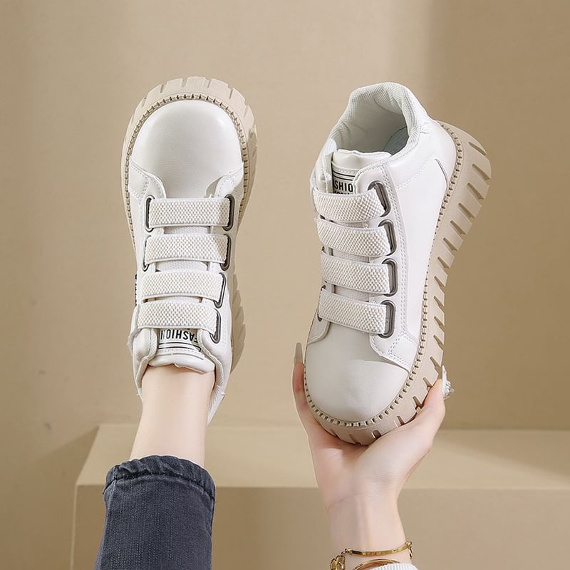 Top Platform Sneakers High Panel
