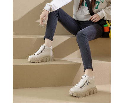 Top Platform Sneakers High Panel
