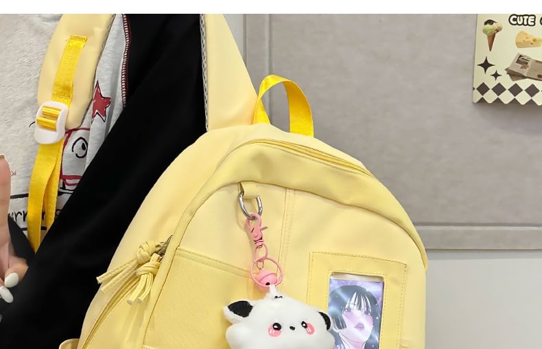 PVC Panel Nylon Laptop Backpack / Bag Charm / Badge / Set