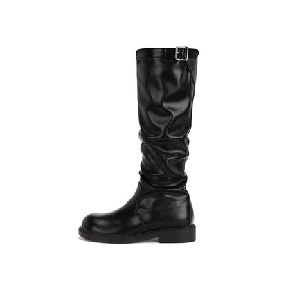 Mid Plain / Tall Calf Buckled Boots