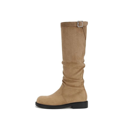 Mid Plain / Tall Calf Buckled Boots