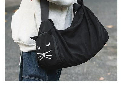 Cat Nylon Bag Messenger Print