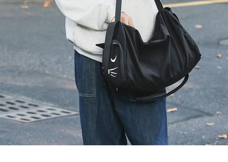Cat Nylon Bag Messenger Print