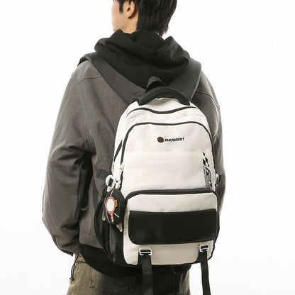 Wholesale Sample Set: Lettering Buckled Nylon Backpack + Coin Purse
