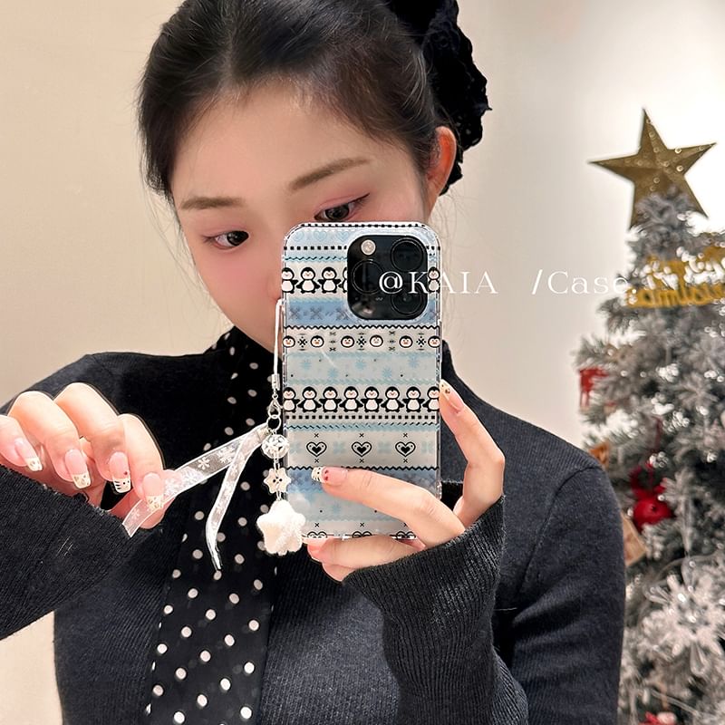 / Phone Charm Set Penguin Case