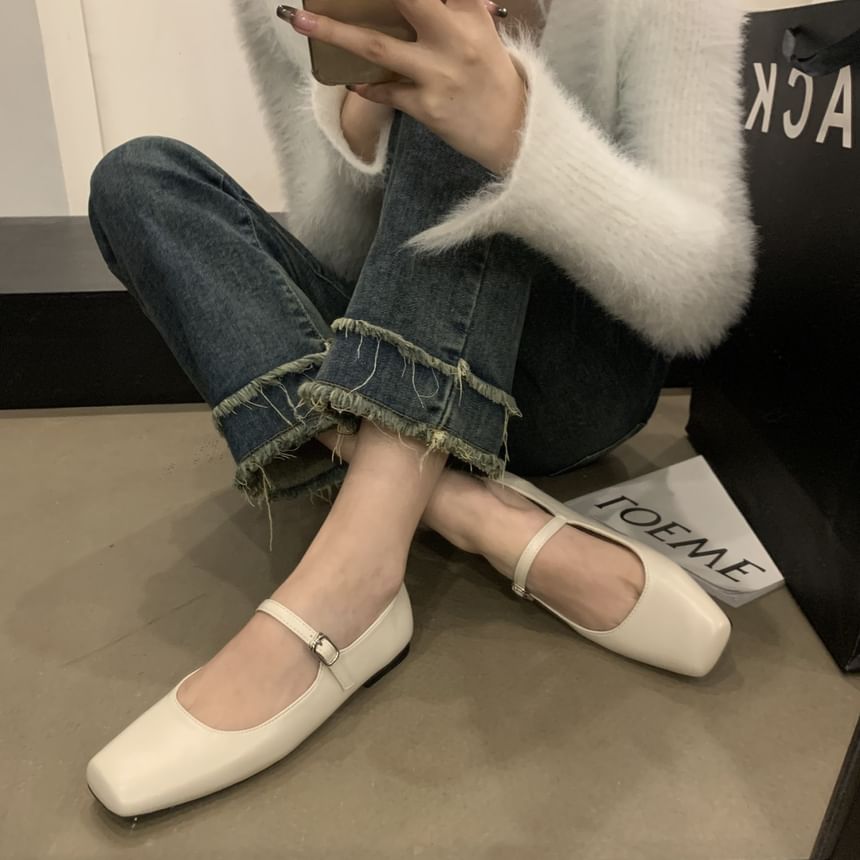 Toe Flats Jane Square Mary