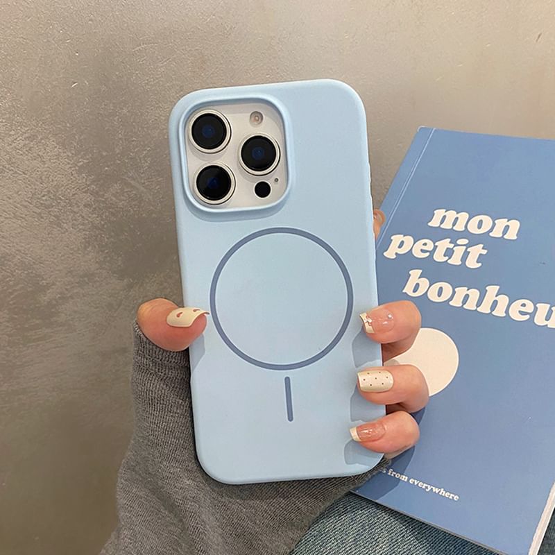 (Compatible Case Magnetic MagSafe) Phone Plain with