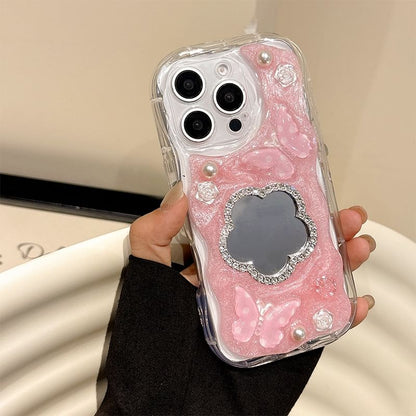 Mirrored Phone Case Floral