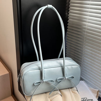 Bag Bow Leather Faux Shoulder