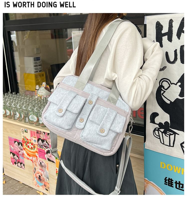 Multi-Pocket Plain Computer Bag
