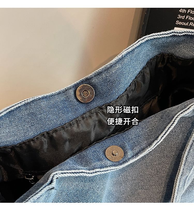 Bag Tote Denim Plain
