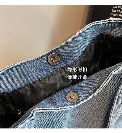 Bag Tote Denim Plain