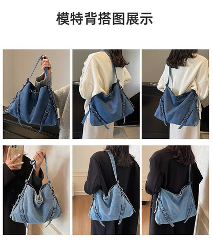 Bag Tote Denim Plain