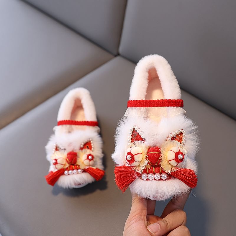 Lined Dragon Ons Face Fleece Slip