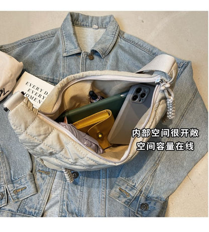 Sample Plain Quilted Crossbody Bag