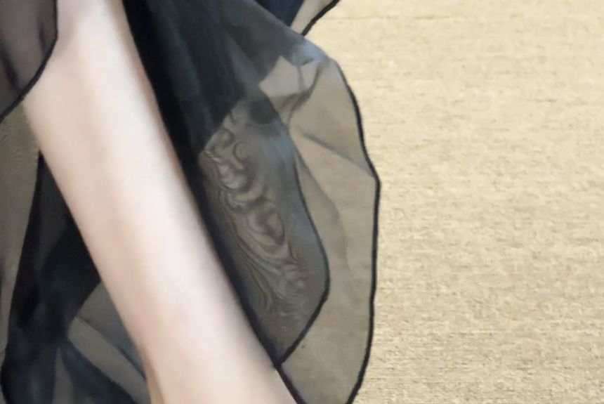 Sample Pointed Toe Faux Fur Panel Patent Leather Stiletto Pumps