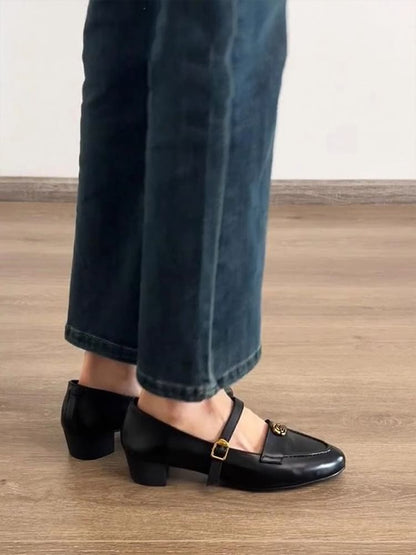 SampleBlock Heel Mary Jane Pumps