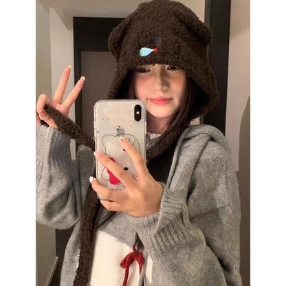Koala Hat Bonnet Knit