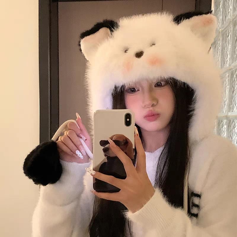 Hat Fluffy Cat Trapper