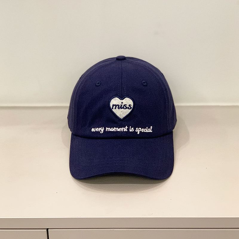 Heart Embroidered Cap