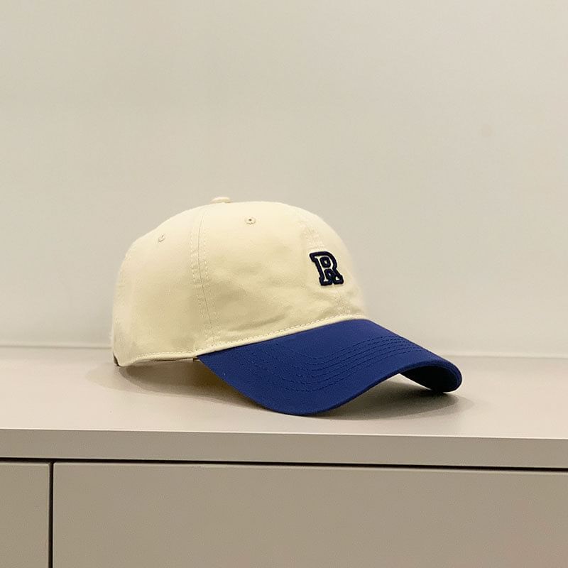 Cap Baseball Two Tone Embroidered Lettering